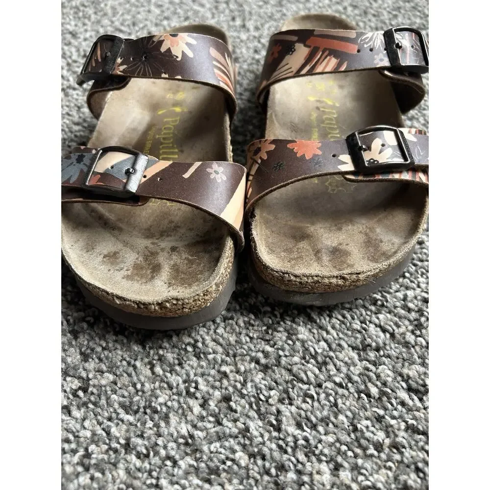 Birkenstock Papillio Floral Double Strap Sandals Womens SIZE 37 U 6